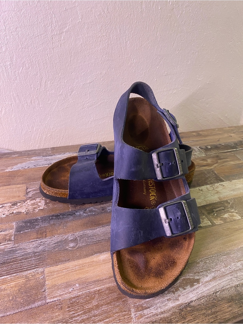 Birkenstock Arizona Double Strap Black Leather Sandals - Picture 4 of 9